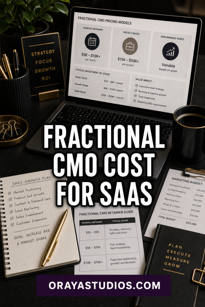 Fractional CMO Cost for SaaS: 2026 Pricing Guide