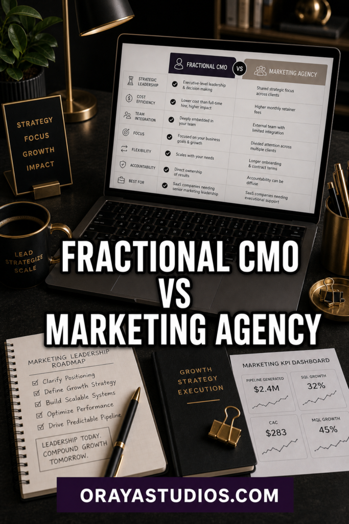 Fractional CMO vs Marketing Agency for SaaS