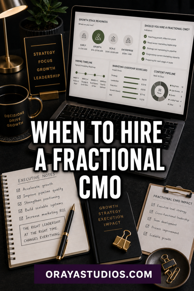 When to Hire a Fractional CMO for Your SaaS